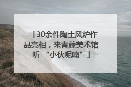 30余件陶土风炉作品亮相，来青藤美术馆听 “小伙呢喃”